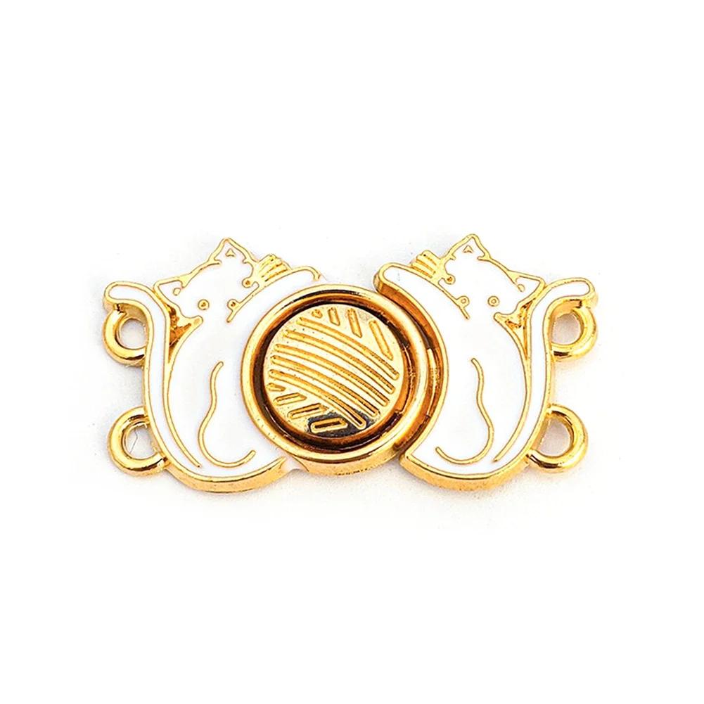 Flowers/cats Pants Tighten Waist Brooches Buckle Pins Waist Clip Adjustable Snap Detachable Button for Jeans Dress