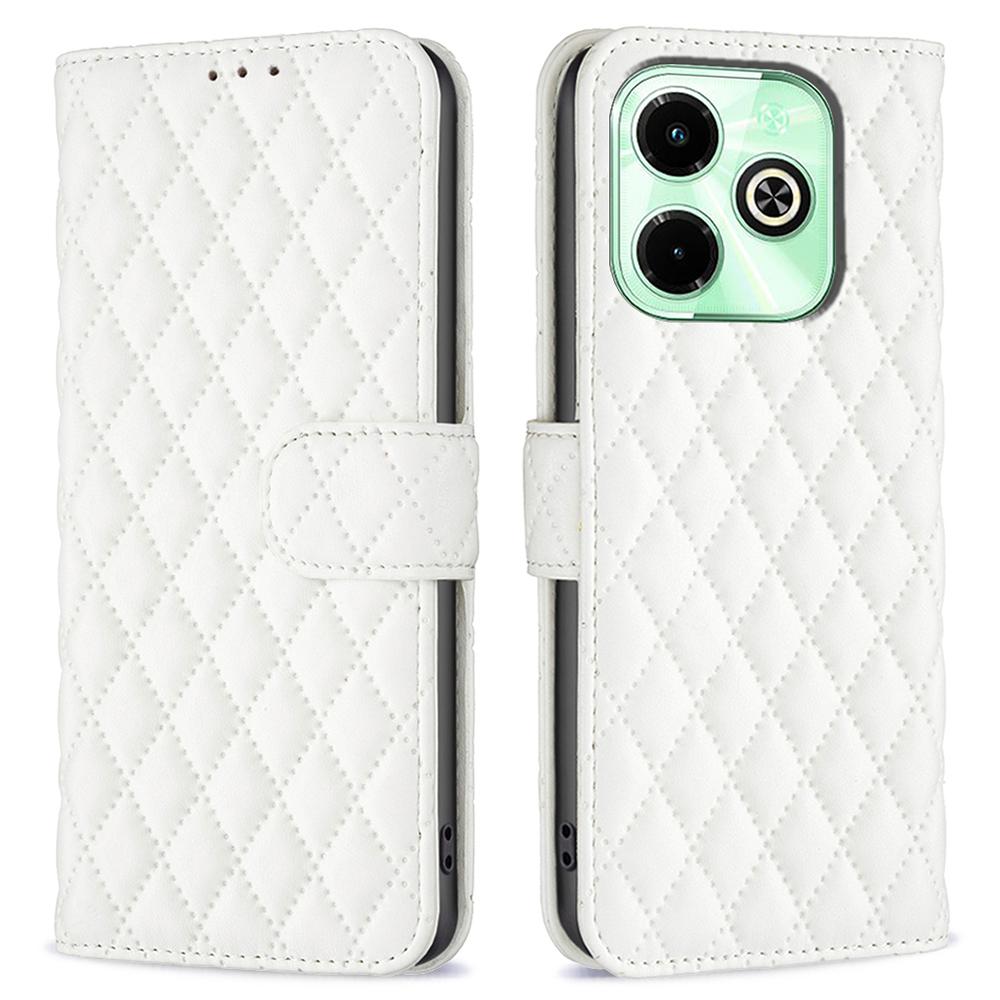 Für Infinix Hot 40/Hot 40 Pro Brieftaschen-Handyhülle Rautenmuster