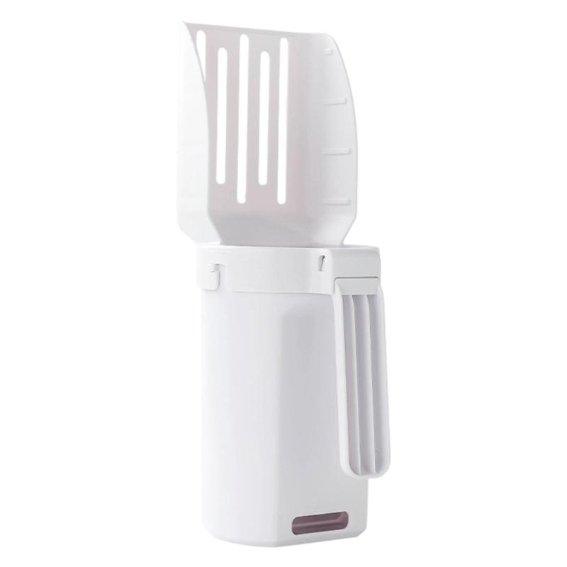 

Многоцелевая кошачья лопатка со встроенным контейнером и ручкой для уборки клетки и наполнителя белый