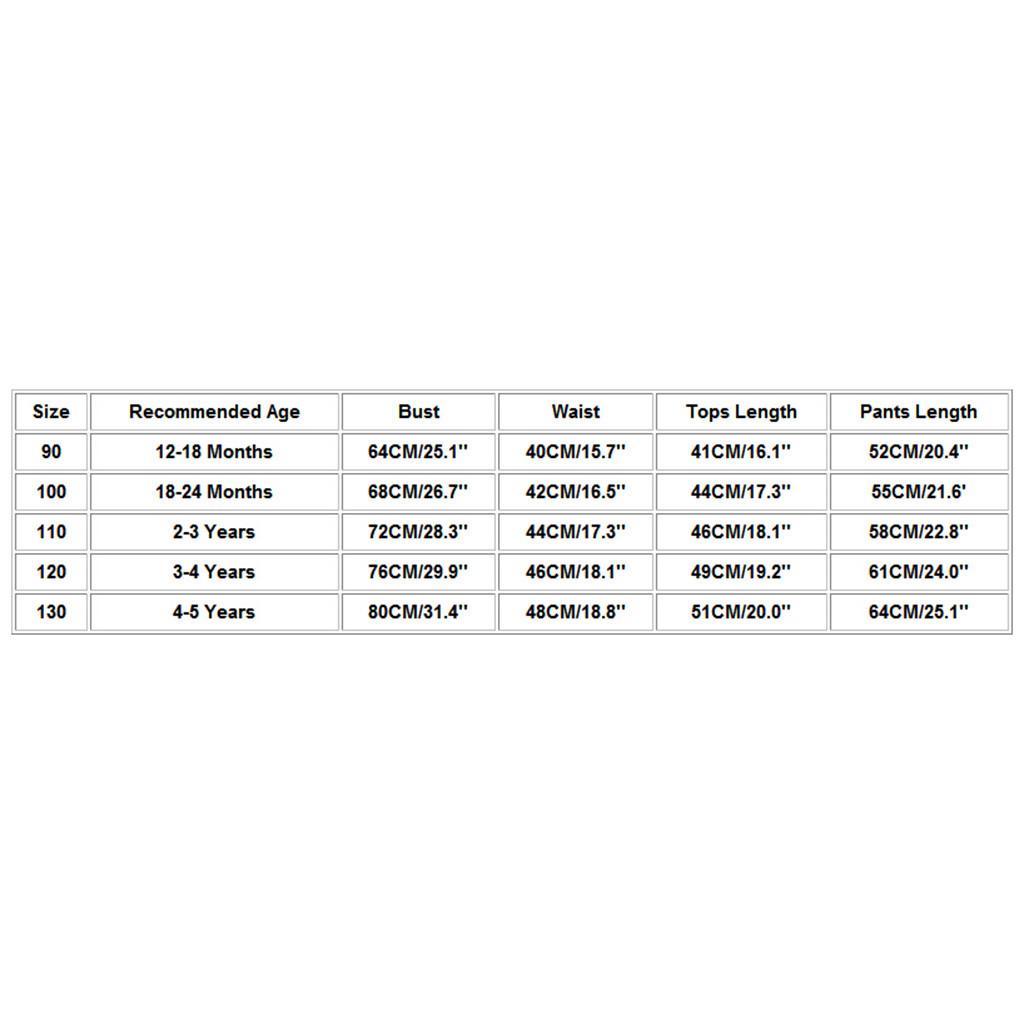 Toddler Baby Boys Long Sleeve Cartoon Bear Tops+Pants Pajamas Sleepwear Outfits