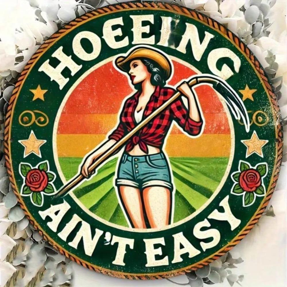 Ironic Tin Sign Vintage Wall Art Humorous Farmhouse Decor Durable Indoor Metal Plaque