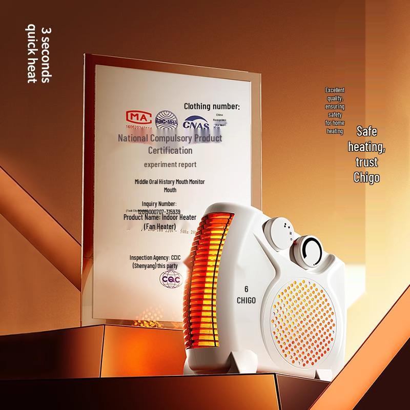 Chigo Energy-Saving Upright Electric Heater for Home, Office & Bathroom