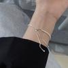 925 Sterling Silver Bracelet Elegant Zircon Tennis Crystal Chain For Women Fashion Noble Engagement Wedding Hot Gift