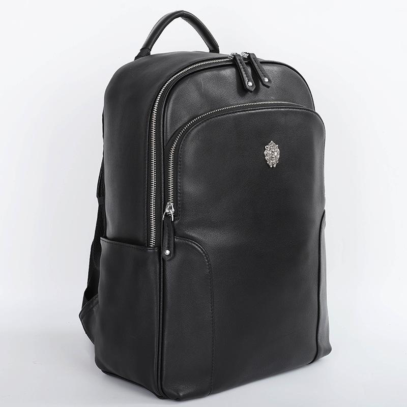 Cowhide Backpack Simple and Large-capacity Travel Schoolbag Business and Fashionable Business Trip Backpack