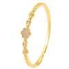 Copper Gold-plated Korean Version Light Luxury New  Lucky Four-leaf Clover Electroplated  Women's Fashion   