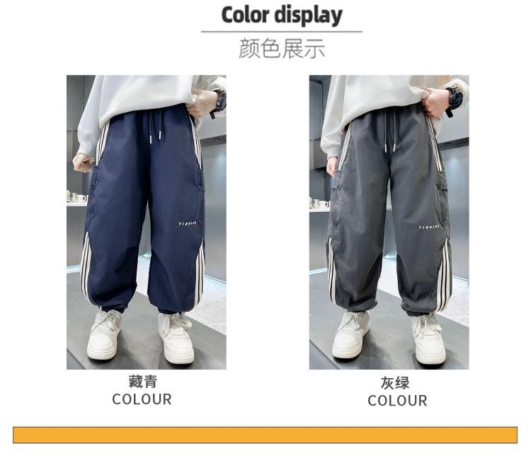 Children's Clothing, Boys' Pants, Spring and Autumn Styles, 2026 New Spring Clothing, Sports Pants, Middle-aged Children's Spring Casual Boys' Trend