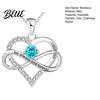 Love Message Necklace Heart for Women Romantic I You Forever