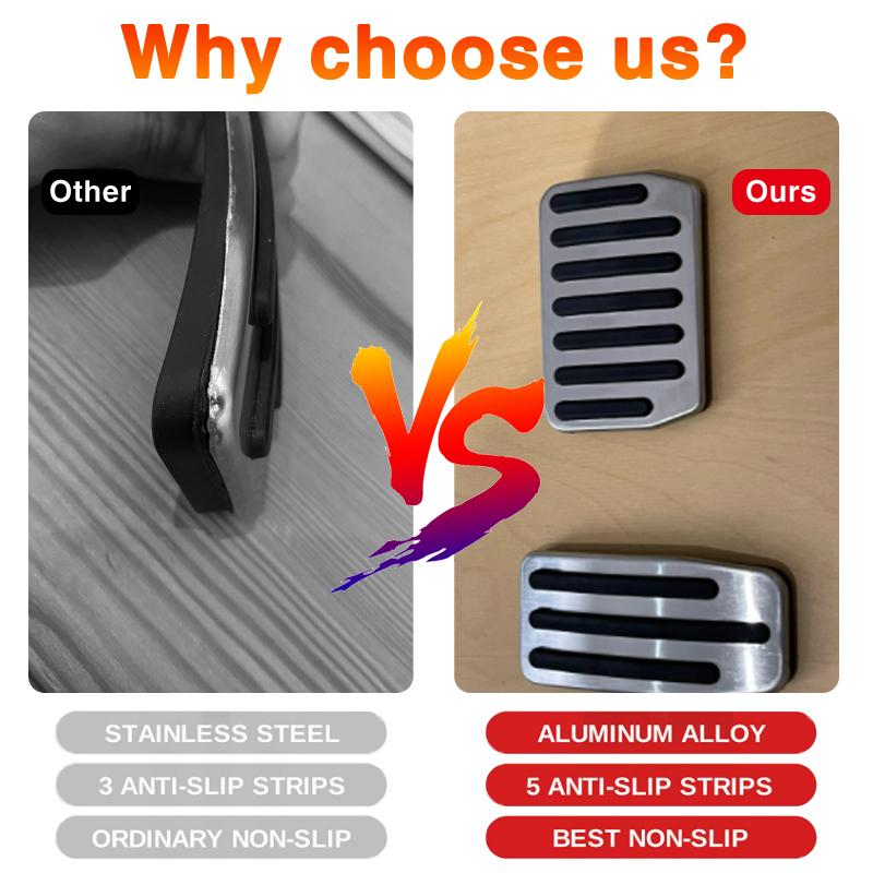 Car Pedals For Skoda Yeti 5L 2009 2010 2011 2012 2013 2014 2015 2016 2017 Gas Brake Restfoot No Drilling Pedal Cover Pads AT MT