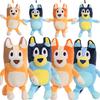 Cute Bluey Bingo Plush Toy Soft Cartoon Dog Doll Kids Festival Gifts Family Plush Toys