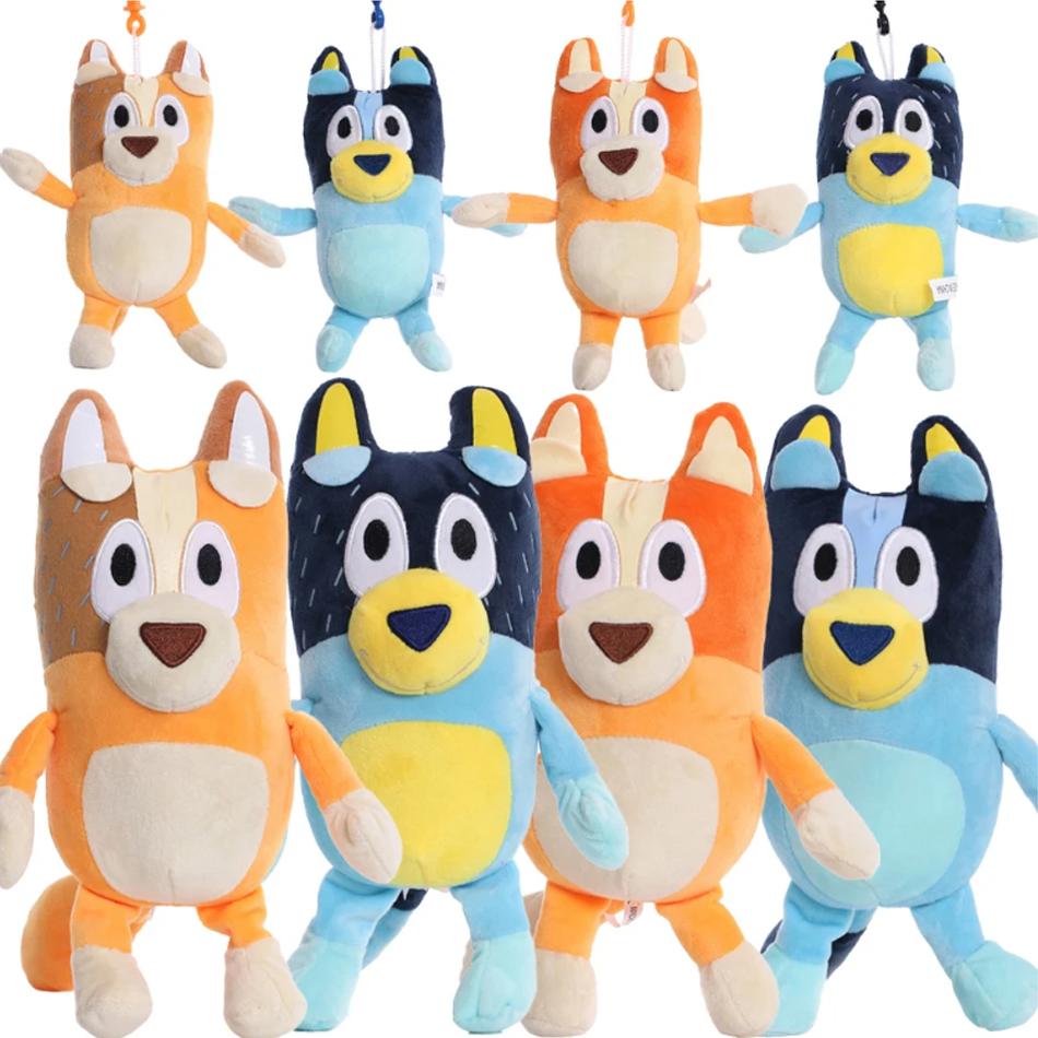 Cute Bluey Bingo Plush Toy Soft Cartoon Dog Doll Kids Festival Gifts Family Plush Toys