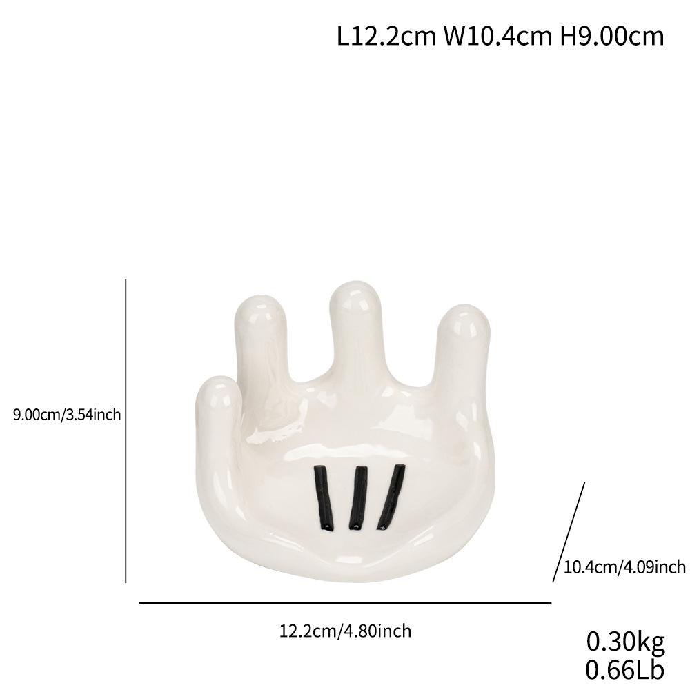 Simple And Creative Soap Water Filter Rack Cute Bear Soap Dish Ceramic Home High-End Decorative Ornament