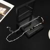 Agate Bamboo Boys Necklace Niche Design Hip Hop Men's Neck Chain Retro Style Women's Premium Sense Clavicle Chain Men