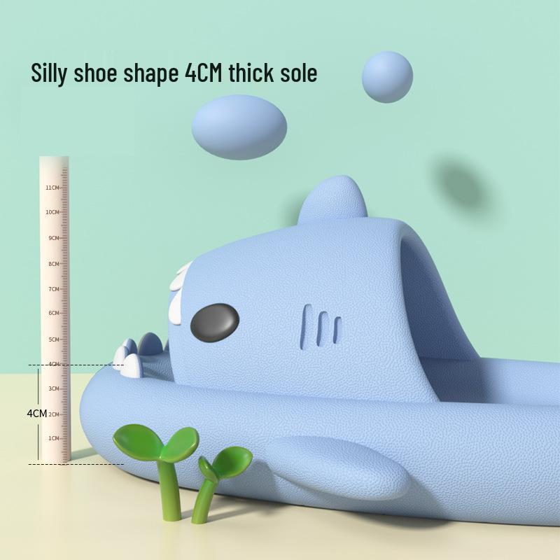 Shark Summer Slippers: Non-Slip Thick Sole for Men and Women, Indoor and Outdoor Wear.