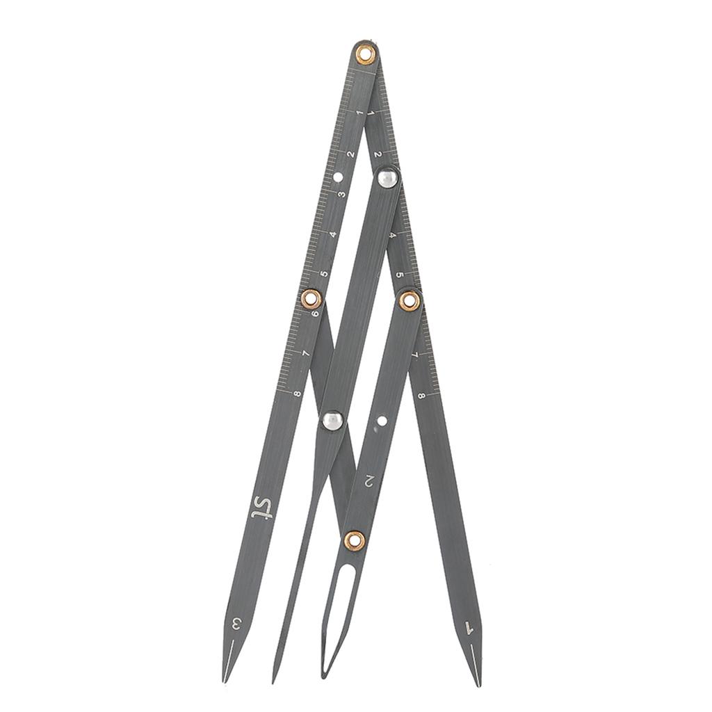 Oțel Inoxidabil Raportul de Aur Sprâncene Machiaj Permanent Instrument de Măsură Negru