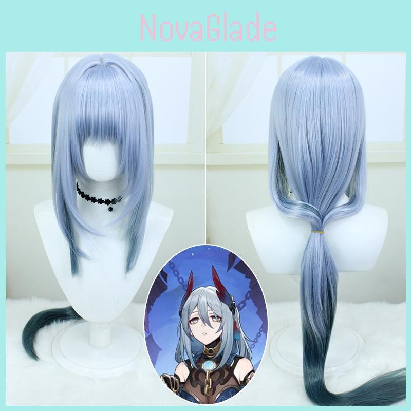 High Quality Long Hair Cosplay Wig With Gradient Design For Cold Crow Character