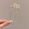 U-Shaped Fixed Hairpin with High-End Alloy Comb for Women's Updos - Ancient Style Four-Tooth Insert