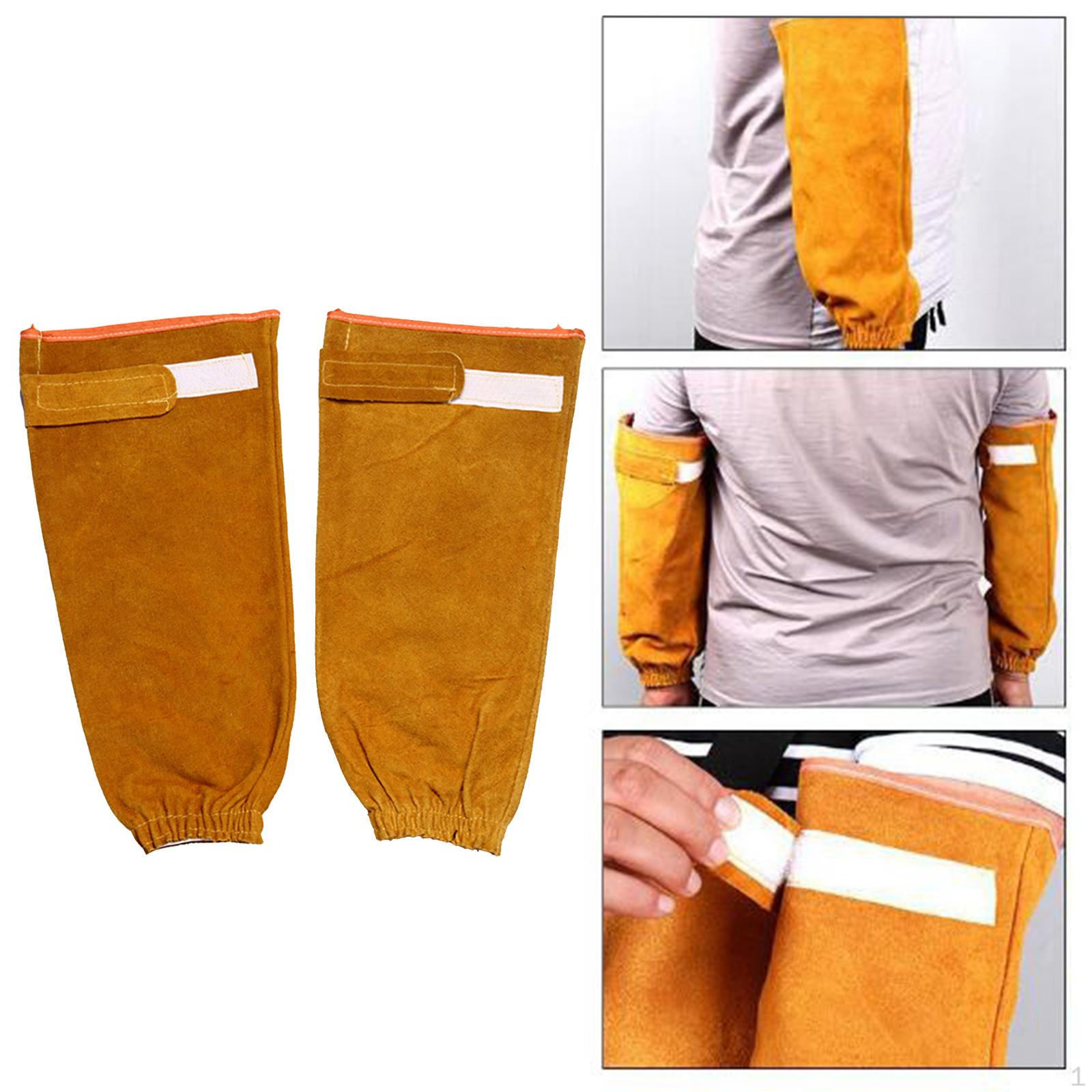 Protective Sleeves Heat Resistant , Safety for Long Arm Guard Work Welding 1 Pair