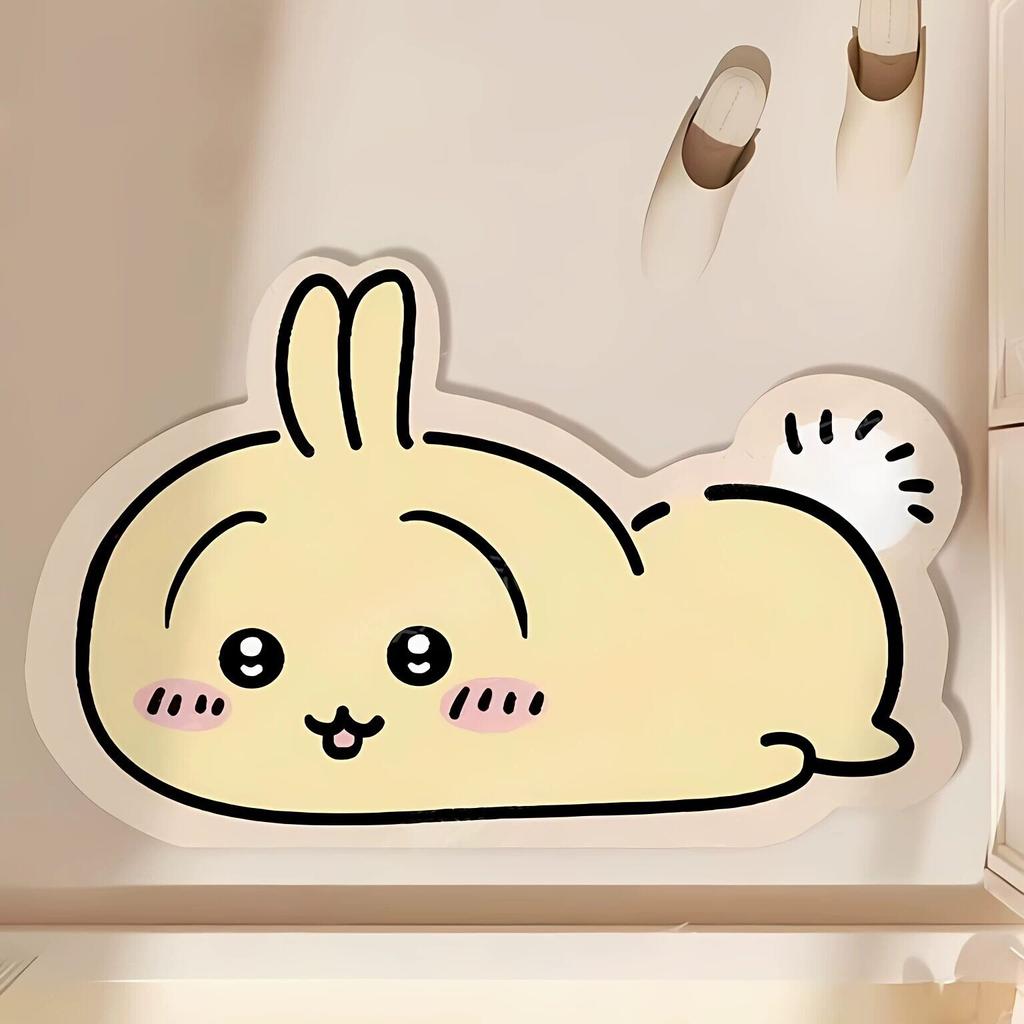 Floor Mat Bathroom Absorbent Non-slip Mat Cartoon Cute Special-shaped Foot Mat Household Non-slip Mat Washable Diatom Mud Floor Mat