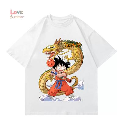 Kids T Shirts 4 To14 Years Dragon Ball Print 2026 New Summer Short Sleeve Boys T-Shirt Cotton