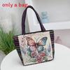 Ethnic Embroidered Handbag For Women With Canvas Material And Zipper Closure For Daily Use