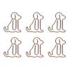 20pcs Shaped Paper Clips Animal Dog Shapes  Gold Light Portable Fun Organizing Metal Clips for D
