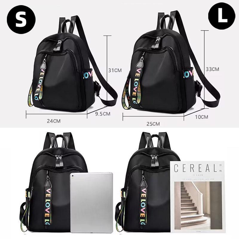 Oxford Cloth Backpack Female 2025 New Large-capacity Two-way Zipper Multi-pocket Fashion Joker Student Bag Lightweight Small Backpack