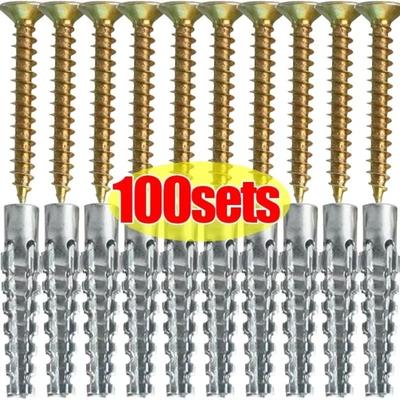 Neue selbstschneidende Metall-Spreizdübelnägel Gezahnte Metall-Wand schrauben Spreizschraube Betonwand