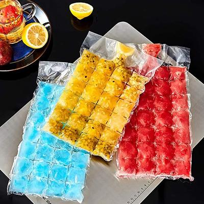 Premium Klare Selbstversiegelnde Eiswürfelbeutel Lebensmittelecht Plastik Gefrierbeutel Küchenzubehör zum einfachen und bequemen Herstellen von Eis