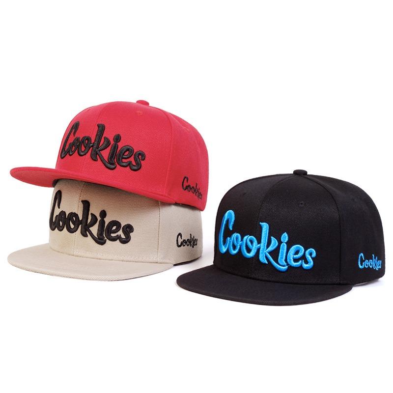 Cookies Alphabet Embroidery Baseball Cap Casual Outdoor Sun Protection Cap Hip Hop Cap