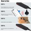 Bone Conduction Headphones Open-Ear Bluetooth 5.0, IP65 Waterproof Wireless Sport Headset with 8H Playtime, Secure Fit for Running/Cycling/Gym, HD