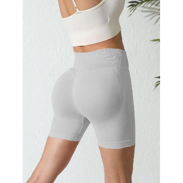 New Seamless Waist Shorts, Breathable Outdoor Sports And Fitness Pants, Hip Lifting Tight Yoga Pants, Peach Hip Compression Pants For Women