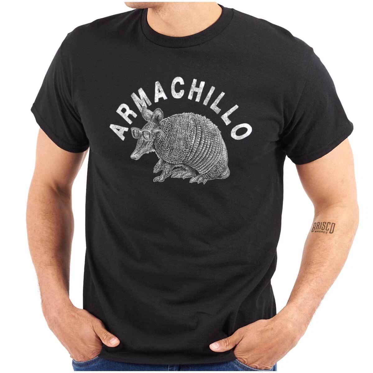Funny Animal Chill Armadillo Pun Armachillo Womens or Mens Crewneck T Shirt Tee L
