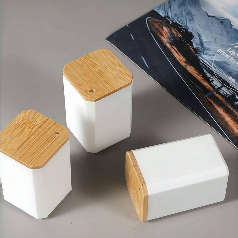 1pc Toothpick Holder Container for Home and Living Room Use, Portable Toothpick Box, Toothpick Jar with Storage, Home Decor