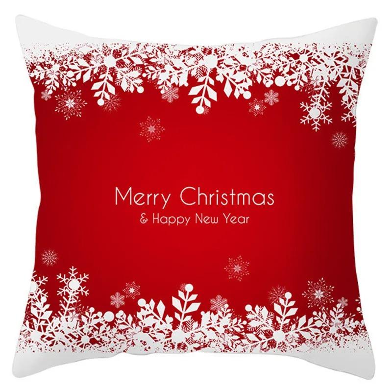 Christmas Themed Pillowcases Car Ornaments Office Santa Claus Living Room Sofa Home Pillowcases