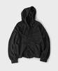 Hooves Heavy Cotton Oversized Button Zip Hoodie [Black]