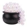 Whimsical Plastic Cauldron Decoration With 8 Adjustable Light Modes Perfect For Halloween Celebration And Themed Parties