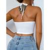 Basic women's clothing sexy solid color camisole short navel-baring slim fit top