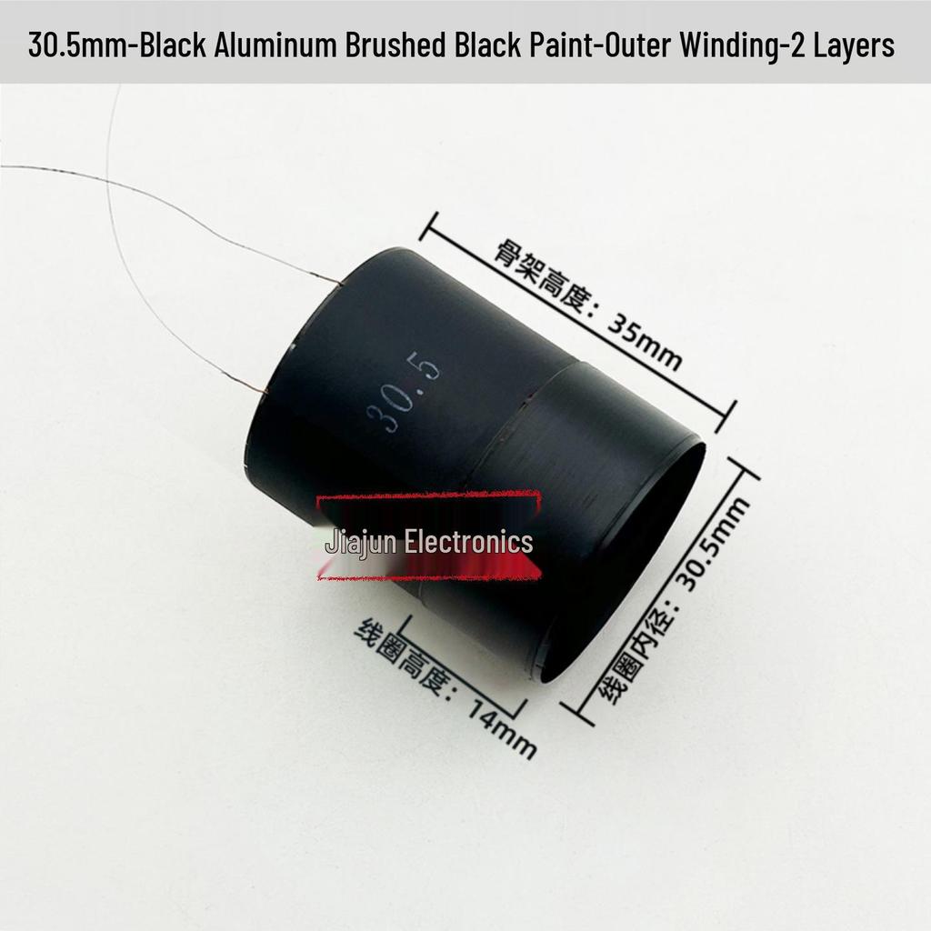 Black Aluminum Woofer Voice Coil Repair Kit - Core Wire: 25-125, Coil Sizes: 65.5mm, 75.5mm, 99.5mm