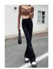 High-Waisted Blue-Gray Micro-Flare Jeans for Petite Women - 2025 Autumn Slimming Bell-Bottom Design