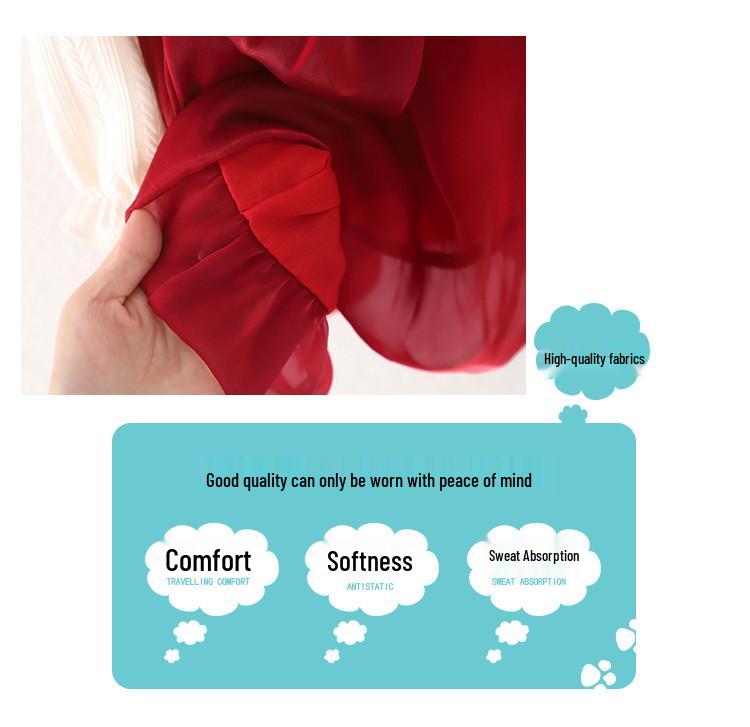 Hui Ai Girls’ Princess Dress: Autumn 2023, Spring/Fall Style, Kids' Fake Two-Piece