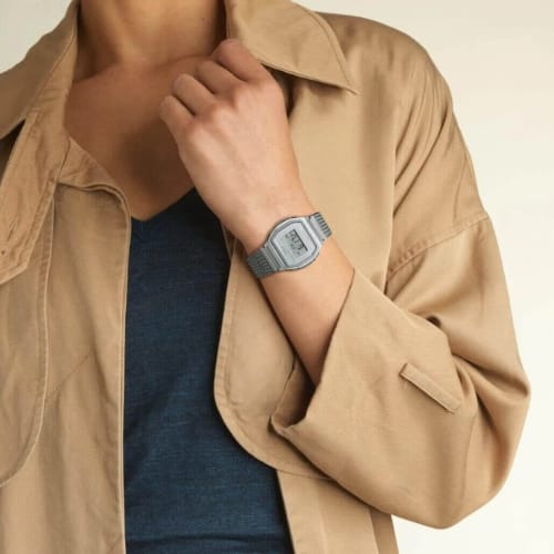 Casio Collection Vintage Quartz Watch Silver A1000MA-7EF, Silver. , A1000MA-7EF.