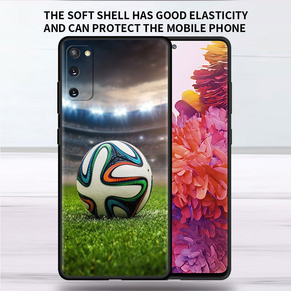 Custodia Morbida Per Samsung Galaxy Note 20 Ultra 10 Plus Lite A50 A70 A20 A40 A20e 9 8 A60 A10e Funda Cover per Telefono I Love Football Capa