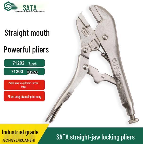 SATA Shida Heavy Duty Straight Jaw Pliers, 7 & 10 , Models 71202-71203 Model 71202