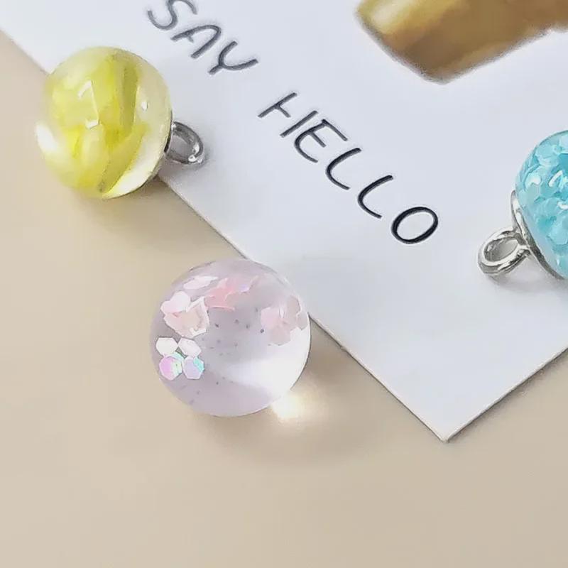 Cheongsam Jade Sequin Transparent Tang Suit Hanfu Decorative Resin Button