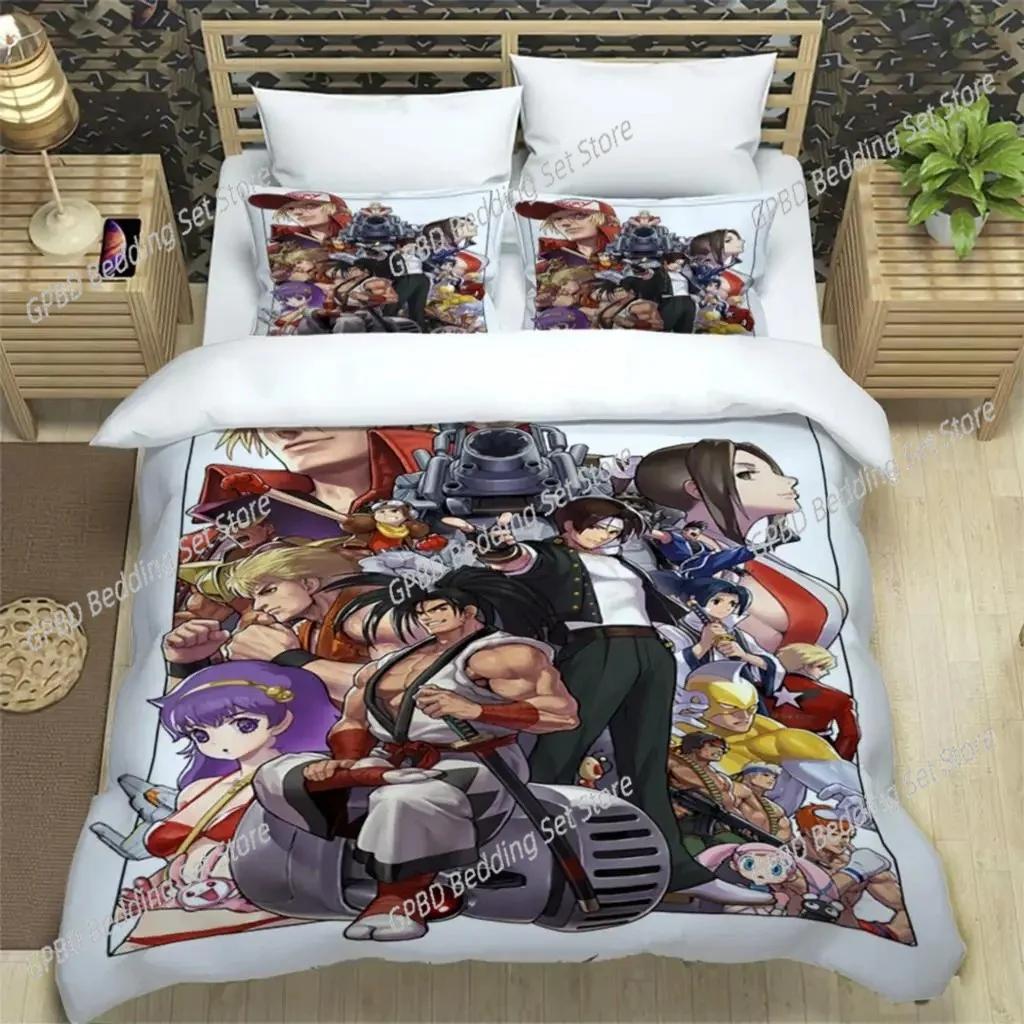 KOF Anime Art Print 3D NEW Duvet Cover Pillowcase Bedding Set Adult Boy Girl Bedroom Decoration Children Single Double Large