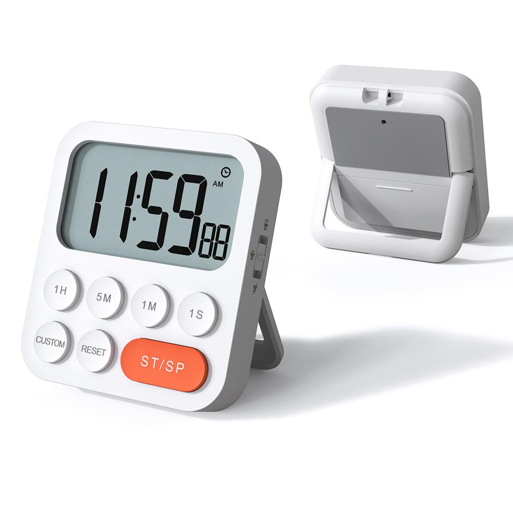 Digital Kitchen Timer Magnetic Count UpDown Clock with Custimize Function Stand and Large LCD