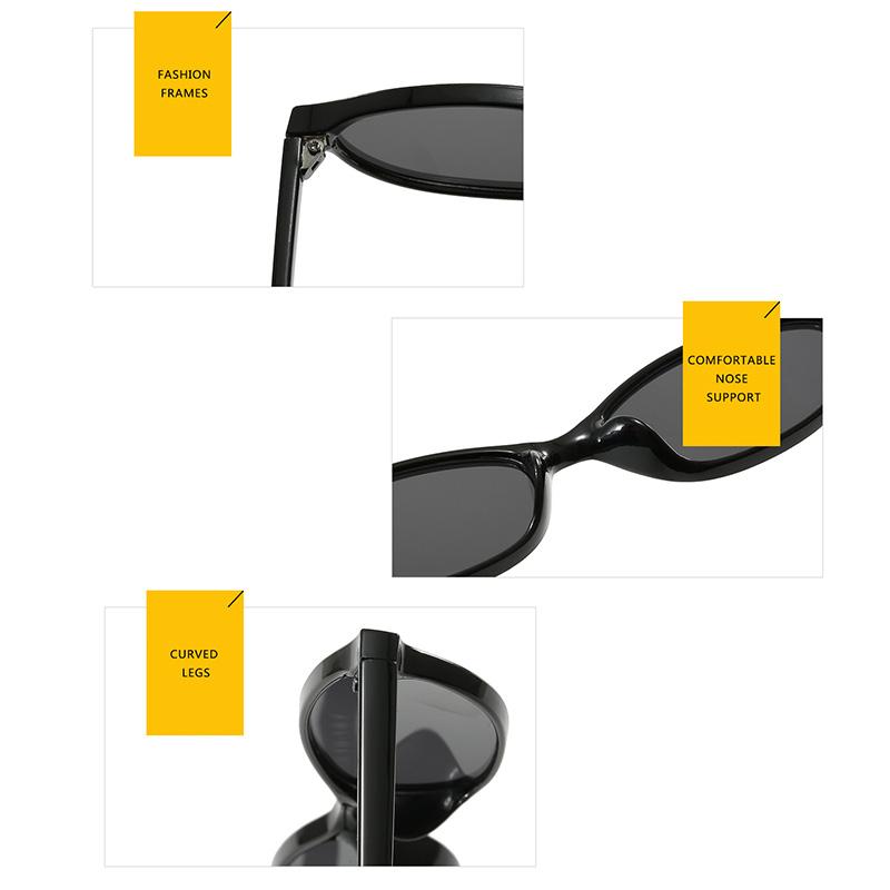 Classic Vintage Oval Sunglasses Women Men Small Frame Simple Trend Sun Glasses Driving Fishing Shade Glasses
