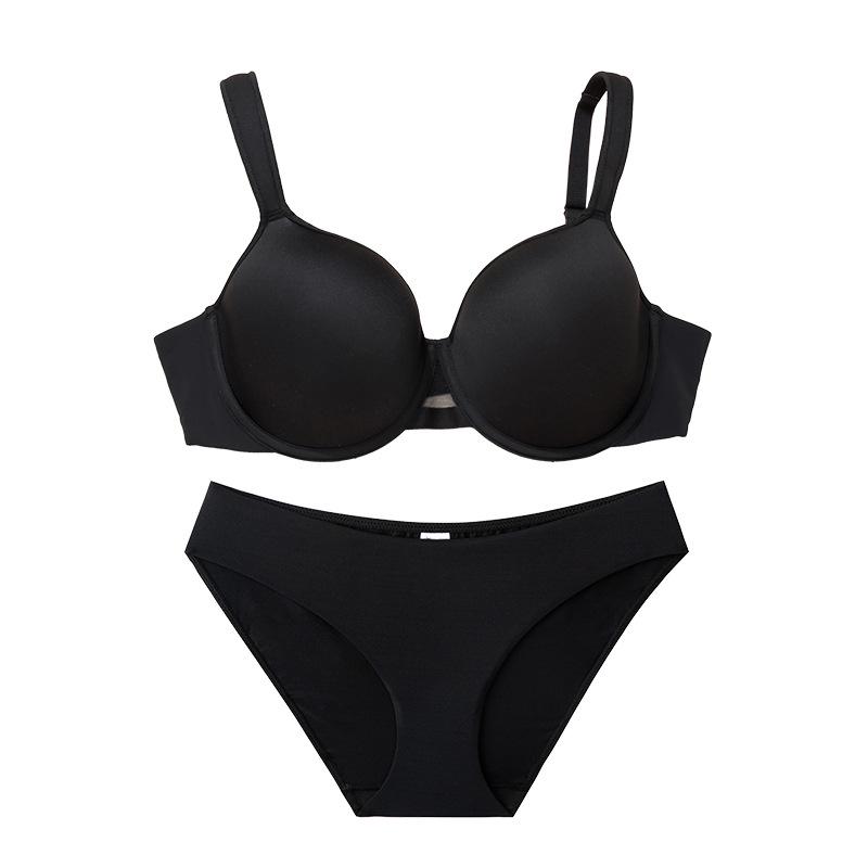 Übergröße Nahtloses Vollschalen-BH-Set - Hebt & Formt, Atmungsaktiv, Anti-Erschlaffung.