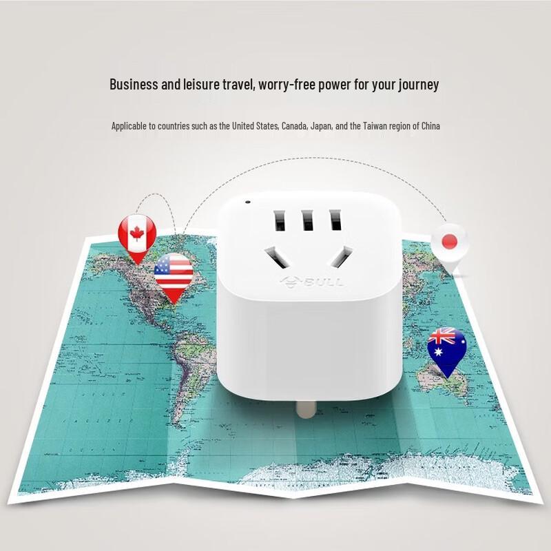 BULL International Travel Power Adapter