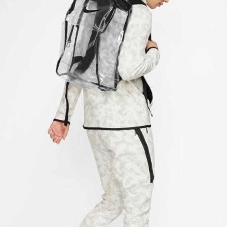 Nike Polyester Backpack Regular Unisex Transparent Lightweight Casual BA6553-910